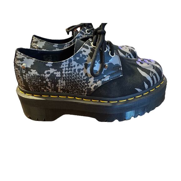DR MARTENS 1461 Quad Animal Clash Studded Platform Oxford Men 5 Women’s 6 - Picture 5 of 10